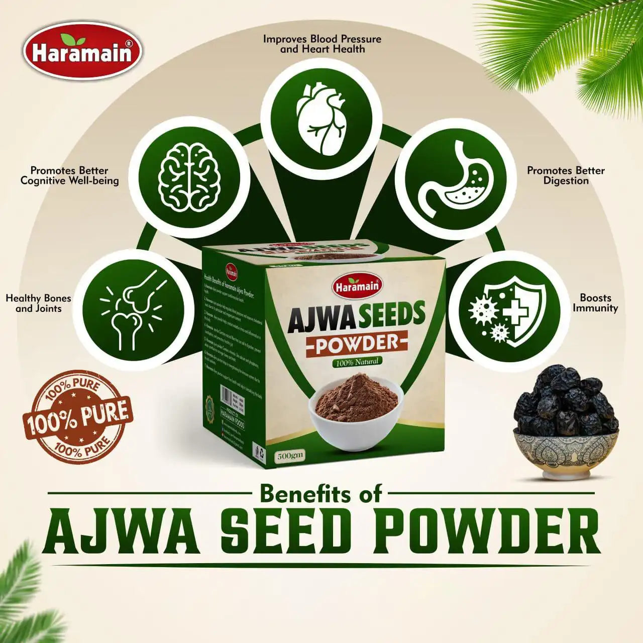 Ajwa Seeds Powder